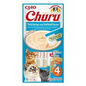 Churu Cat Tuńczyk z Owocami Morza 4x14g