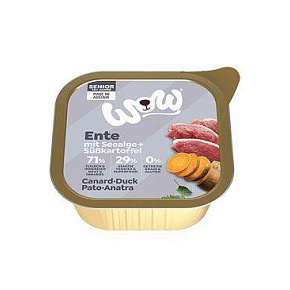 WOW Pasztet dla psa Senior kaczka z batatami 150g