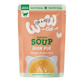 WOW Cat kapsa Adult Soup kuřecí polévka 40g WOW Cat kapsa Adult Soup kuřecí polévka 40g