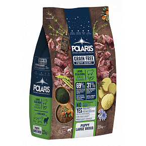 Polaris dog Grain Free Puppy Large Breed Lamb & Salmon 12 kg Polaris dog Grain Free Puppy Large Breed Lamb & Salmon 12 kg