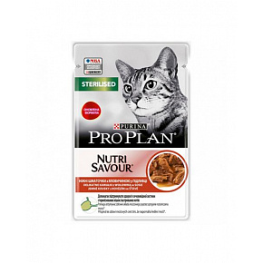ProPlan MO Cat Adult sterilised saszetka z kurczakiem 26x85 g ProPlan MO Cat Adult sterilised saszetka z kurczakiem 26x85 g