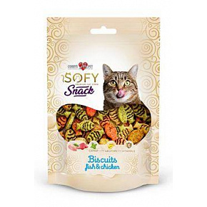 Przysmak Aiko Cat SOFY Snack Bisciut Fish&Chicken 50g Przysmak Aiko Cat SOFY Snack Bisciut Fish&Chicken 50g