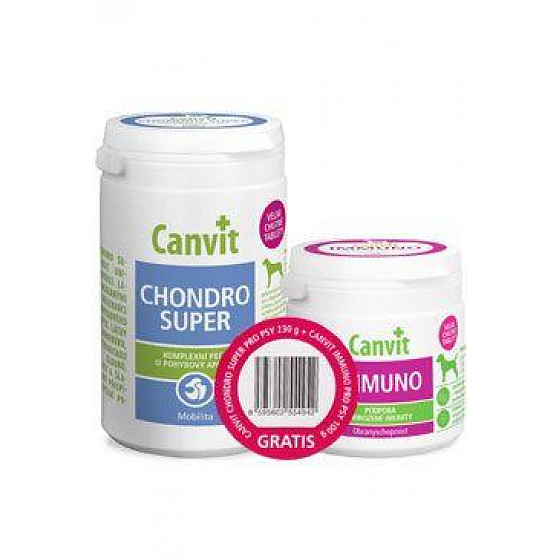 Canvit Chondro Super 230g+Canvit Imunno dla psów 100g