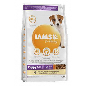 Iams Dog Puppy Small&Medium Chicken 3kg