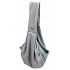 SOFT front carrier - przedni materiałowy nosidełko/torba, 22 x 20 x 60 cm, jasnoszary/miętowy (max. 5kg)
