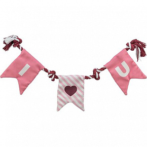 Valentine´s rope - walentynkowa zabawka dla psów - lina z węzłami, bawełna, 50 cm - OFERTA LIMITOWANA