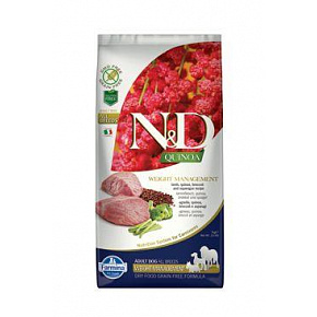 N&D Quinoa DOG Weight Management Lamb Adult M/L 7kg N&D Quinoa DOG Weight Management Lamb Adult M/L 7kg