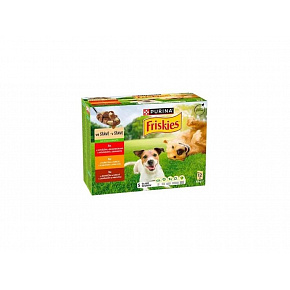 Nestlé Friskies dog Adult Multipack wołowina&kurczak&jagnięcina w sosie saszetka 24x85 g