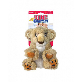 Zabawka Kong Dog Comfort Kiddos Lew z piszczałką, poliester L