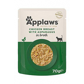 Applaws Cat saszetka Adult Broth kurczak.pierś z kurczaka ze szparagami 70g