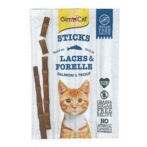 GimCat Sticks łosoś&pstrąg 4szt