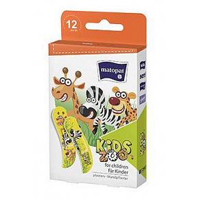 Plastry KIDS ZOO Matopat 12 sztuk