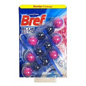 Wc blok Bref Power Aktiv Lavender kulki 3x50g