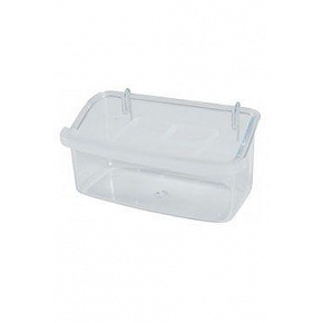 Plastowy karmnik dla ptaków z przegrodą M 10cm Zolux Plastowy karmnik dla ptaków z przegrodą M 10cm Zolux