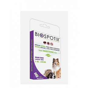 BIOGANCE Biospotix Dog spot-on L-XL z działaniem odstraszającym 3 x 3 ml (powyżej 20 kg) BIOGANCE Biospotix Dog spot-on L-XL z działaniem odstraszającym 3 x 3 ml (powyżej 20 kg)