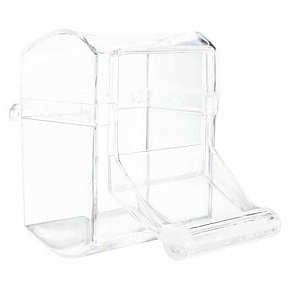 Karmnik kryty, przezroczysty 70ml/7x7cm