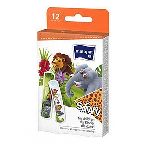 Plastry SAFARI Matopat 12 sztuk