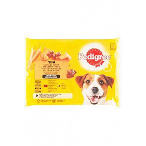 Mars PEDIGREE saszetka dog ADULT Multipack HD z królikiem & indykiem i marchewką w sosie 4 x 100 g