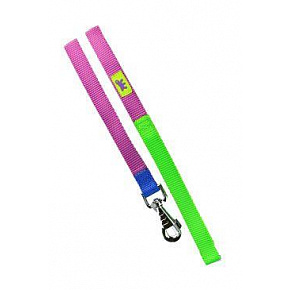 Smycz nylonowa CLUB G 20mmx120cm fioletowo-zielona FP 1szt.