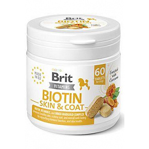Brit Dog Vitamins Biotin Skin&Coat 120g (60tbl) Brit Dog Vitamins Biotin Skin&Coat 120g (60tbl)