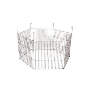 Metalowy kojec dla świnek morskich szary 6 ścian 120cm Zolux