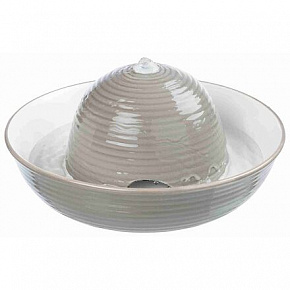 Fontanna do picia VITAL FLOW, ceramiczna 1,5 l szaro/biała