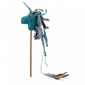 Pluszowy koń na patyku, plusz/tkanina 37 cm Pluszowy koń na patyku, plusz/tkanina 37 cm