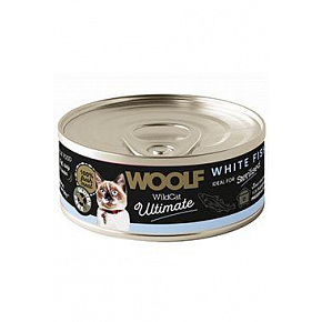 WOOLF WildCat Ultimate puszka. Adult Paté Biała Ryba 85g