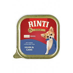Rinti Dog Gold Mini tacka kurczak+gęś 100g