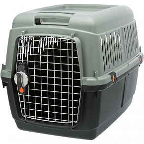 Be Eco Giona 4 transportowy box, S-M: 50 x 51 x 70 cm, antracyt/szaro-zielony (max. 18kg)