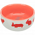 Kolorowa ceramiczna miska dla królików 250 ml/11 cm