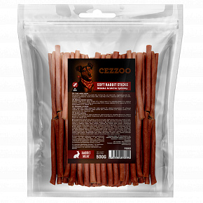 CEZZOO SNACK Miękkie pałeczki z królika 500g