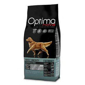 Optima Nova Dog Adult Obesity Kurczak&Ryż 12kg