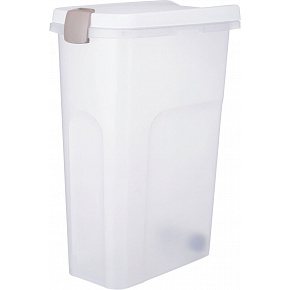 Beczka, hermetyczny pojemnik 40 l/27 × 61 × 45 cm, przezroczysty/biały