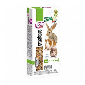 LOLO SMAKERS 3w1 klasy MIX smaków dla gryzoni 135 g