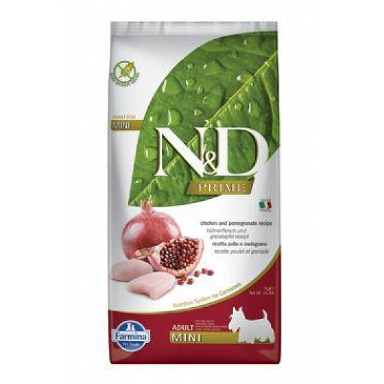 N&D PRIME DOG Adult Mini Kurczak&Granat 7kg