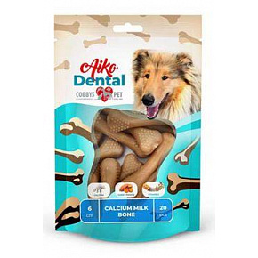 Przysmak Aiko Dental Calcium Milk Bone 6cm/170g/20szt