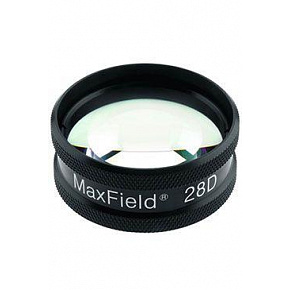 Soczewka diagnostyczna asferyczna. 28D Lornetka.Nie mogę przetłumaczyć "Indirect MaxField", protože to nie jest tekst w języku czeskim.
