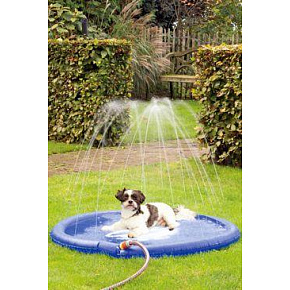 Mata kąpielowa dla psa z dyszami 100cm niebieska KAR