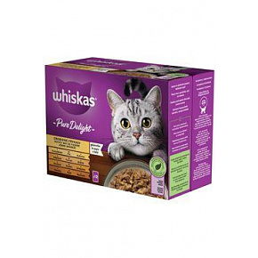 Whiskas saszetka Pure Delight wybór drobiowy w galarecie 12x85g