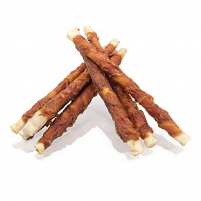 KIDDOG BUFFET kacze mięso na bawolej pałeczce [25 szt.], 2,4 cm / 28 cm