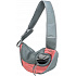 Front Sling Carrier - przednia nosidełko/torba, 50 x 25 x 18 cm, różowa/szara (max. 5kg)