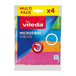 Vileda Colors ściereczki z mikrofibry do sprzątania 4 szt.