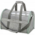 Torba transportowa DILLON, 33 × 32 × 54 cm, do 10 kg, szara/miętowa