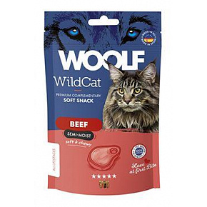 WOOLF WildCat Semi-Moist Snack Wołowina 50g WOOLF WildCat Semi-Moist Snack Wołowina 50g