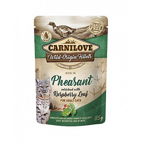 Carnilove cat Saszetka Bogata w Bażanta Wzbogacona Liśćmi Maliny 24 x 85 g Carnilove cat Saszetka Bogata w Bażanta Wzbogacona Liśćmi Maliny 24 x 85 g