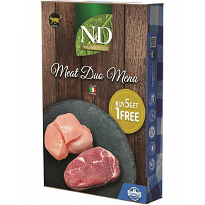 Farmina N&D cat NATURAL Meat Duo Menu 6 x 70 g Farmina N&D cat NATURAL Meat Duo Menu 6 x 70 g