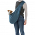 SOFT front carrier - przedni materiałowe nosidełko/torba, 22 x 20 x 60 cm, niebieski/szary (max. 5kg)