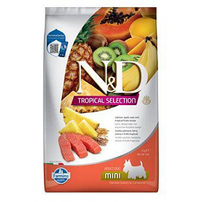 Farmina N&D dog TROPICAL SELECTION (AG) adult mini, łosoś 5 kg