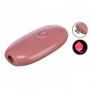Wskaźnik LED do pobudzania instynktu, motyw mysz, ładowanie USB, 8,5 cm